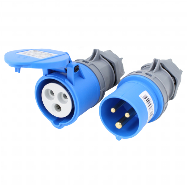 CEE Stecker + Kupplung 3x16A IP44 Set